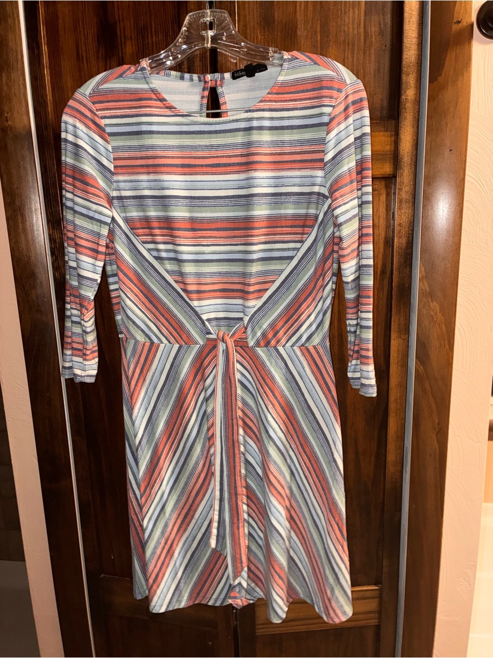 Bebop Striped Fit n’ Flare Dress